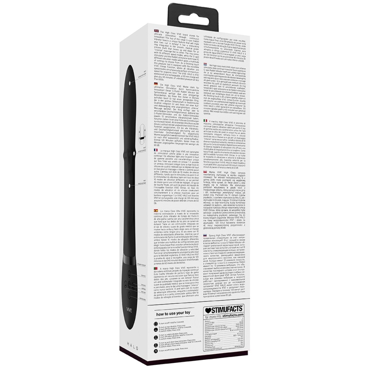 vibro rabbit halo 245 x35cm noir 5