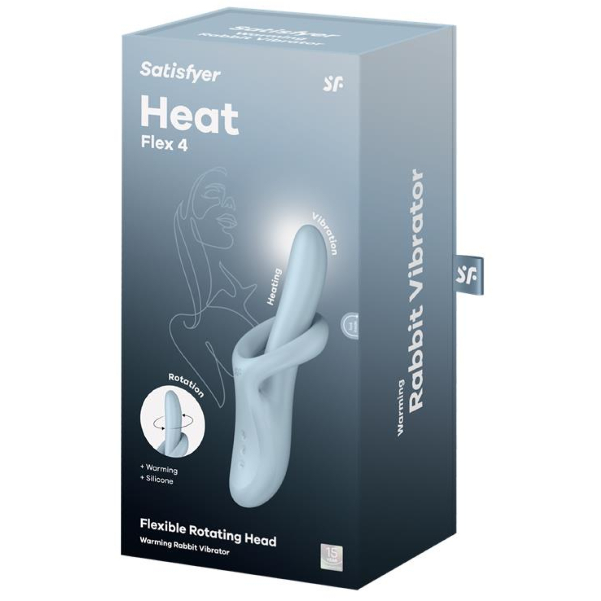 vibro rabbit heat flex 4 bleu 1