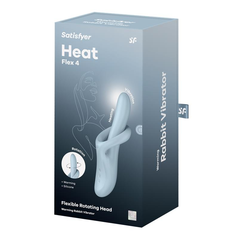vibro rabbit heat flex 4 bleu 1