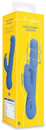 vibro rabbit jetset 14 x 35cm bleu 1