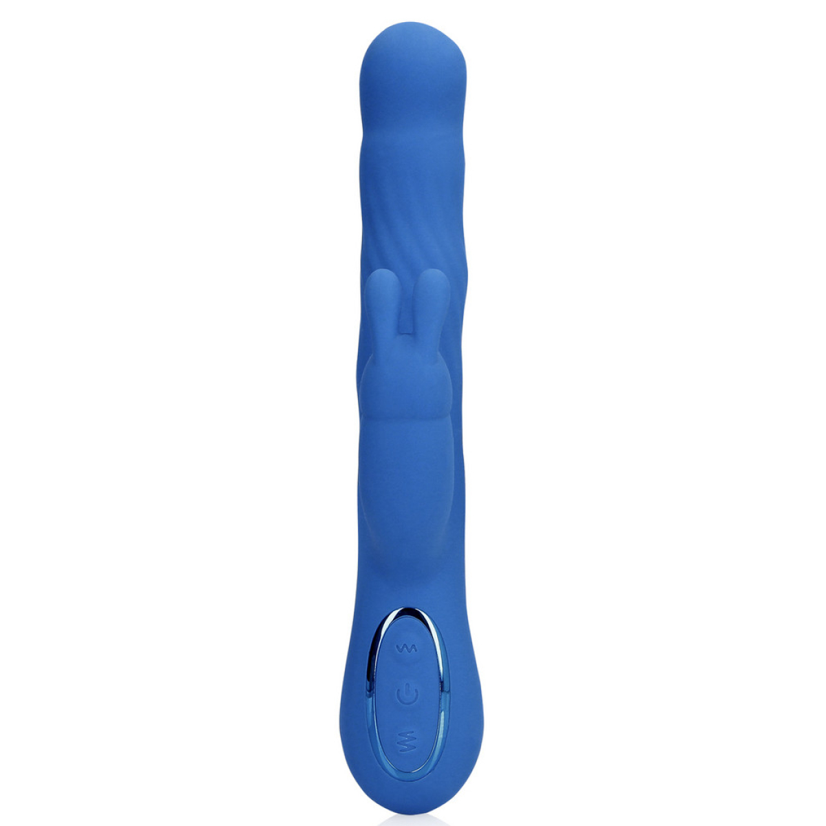 vibro rabbit jetset 14 x 35cm bleu 2