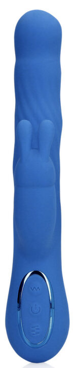 vibro rabbit jetset 14 x 35cm bleu 2