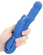 vibro rabbit jetset 14 x 35cm bleu 4