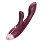 vibro rabbit kelly 10 x 32cm bordeaux