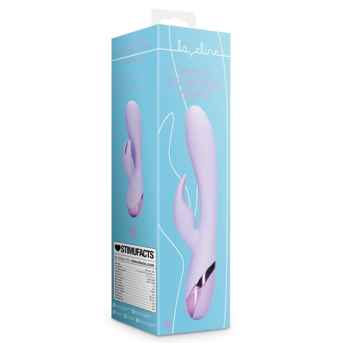 vibro rabbit lavender 11 x 37cm 1
