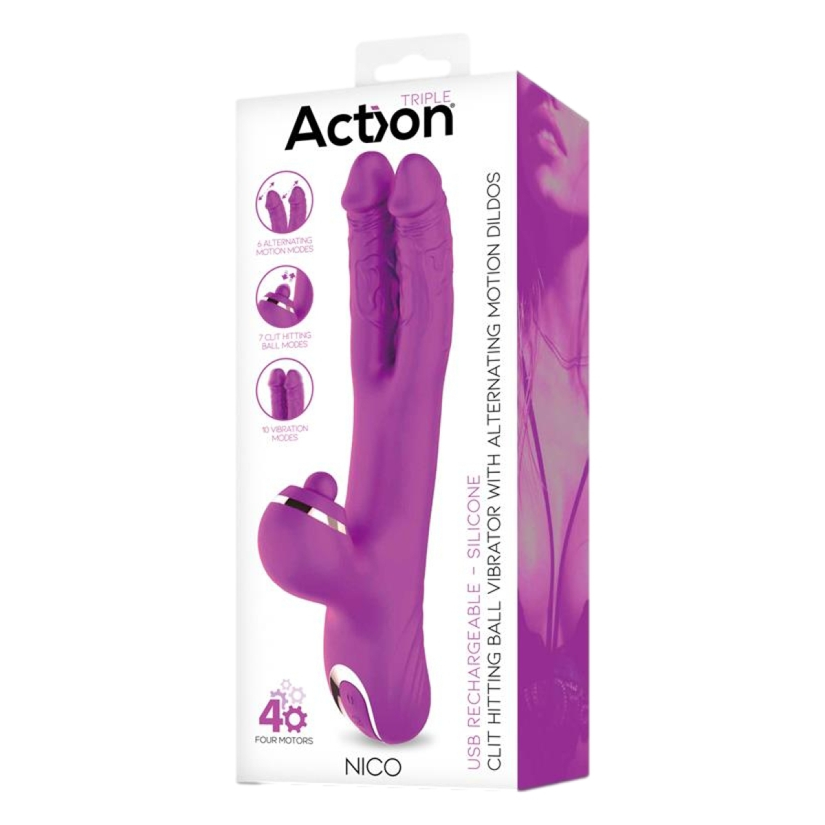 vibro rabbit nico 12 x 37cm 1