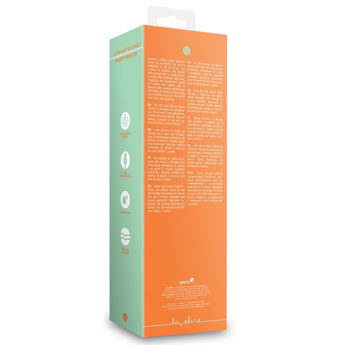 vibro rabbit peachy 11 x 38cm 2