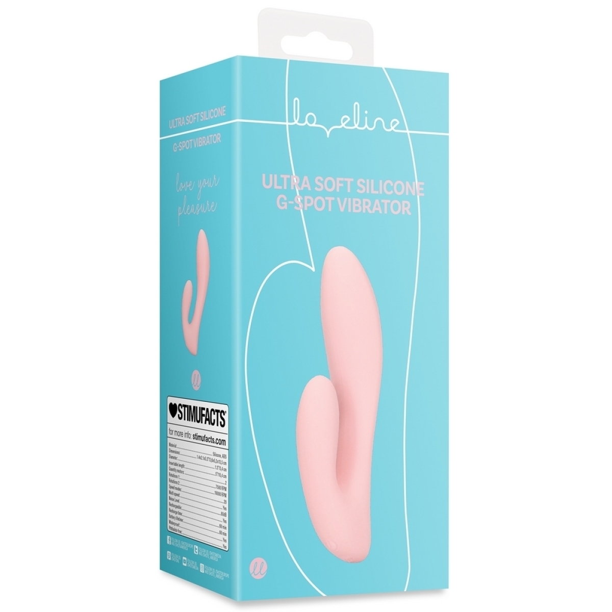 vibro rabbit pink softie 11 x 34cm 1