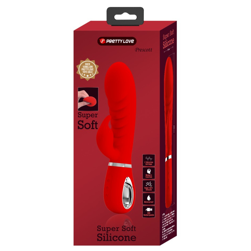 vibro rabbit prescott 12 x 39cm rouge 1