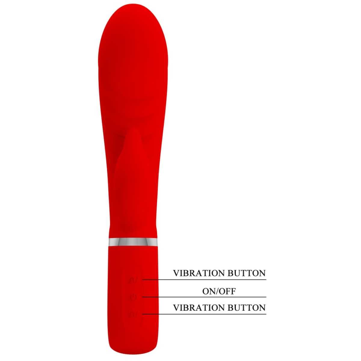 vibro rabbit prescott 12 x 39cm rouge 2