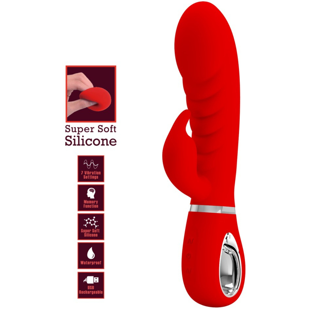 vibro rabbit prescott 12 x 39cm rouge 4