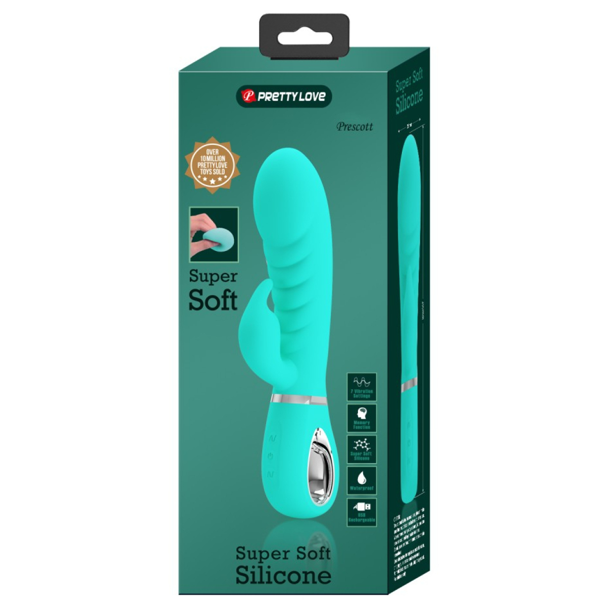 vibro rabbit prescott 12 x 39cm turquoise 1