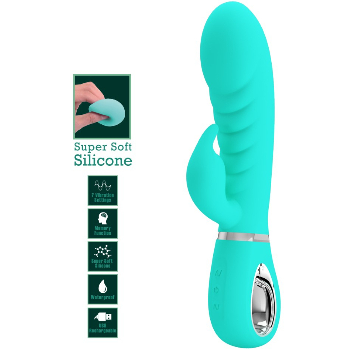 vibro rabbit prescott 12 x 39cm turquoise 4