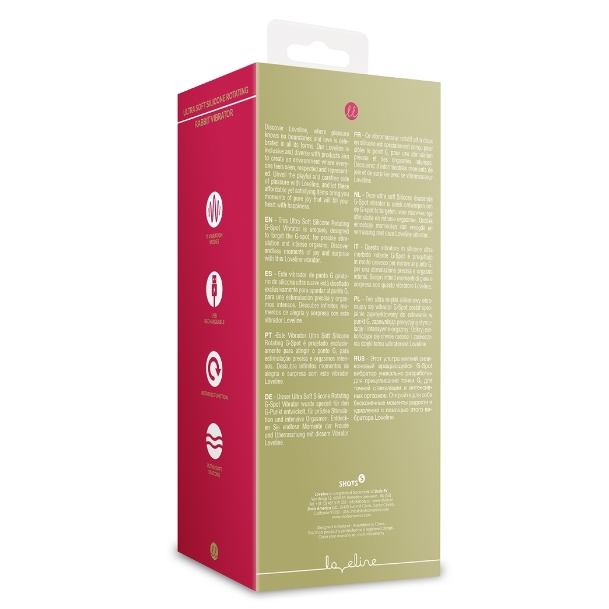 vibro rabbit rotatif greenbit 14 x 4cm 2