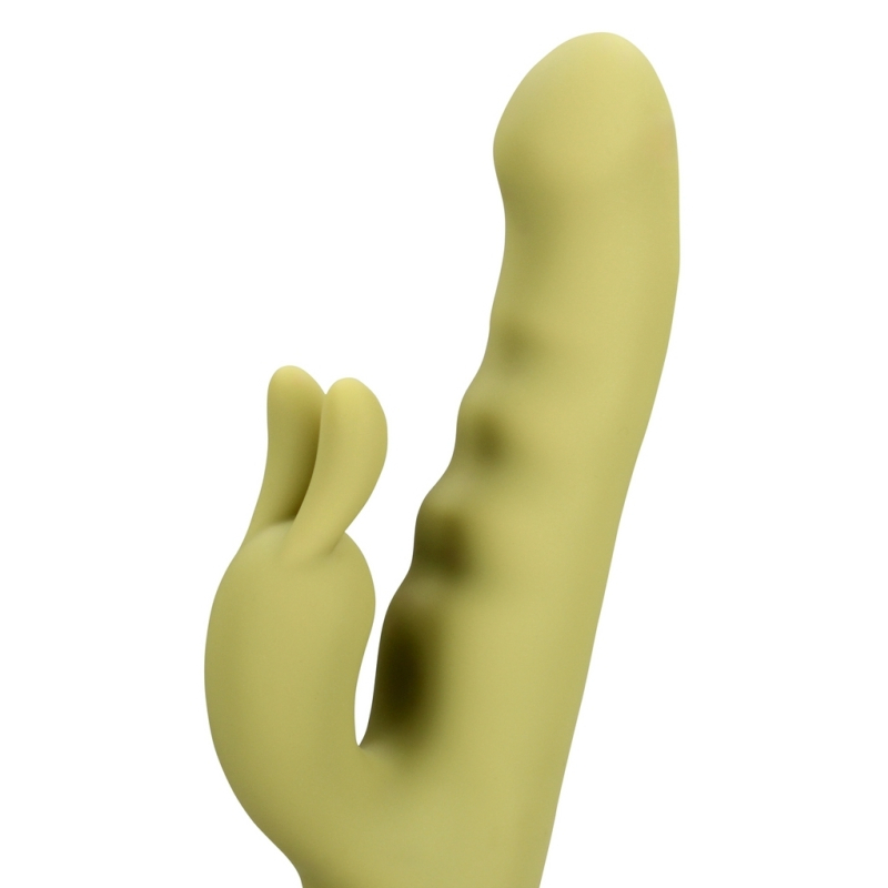 vibro rabbit rotatif greenbit 14 x 4cm 8