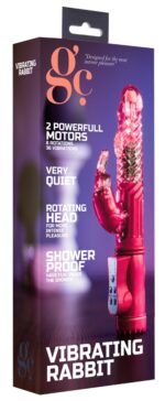 vibro rabbit rotatif vibe coin 23cm rose 1