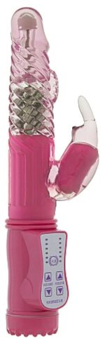 vibro rabbit rotatif vibe coin 23cm rose