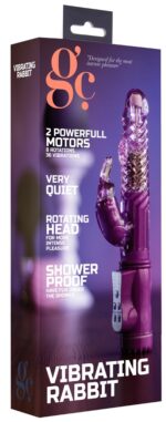 vibro rabbit rotatif vibe coin 23cm violet 1