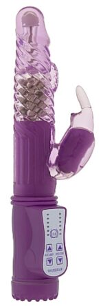 vibro rabbit rotatif vibe coin 23cm violet