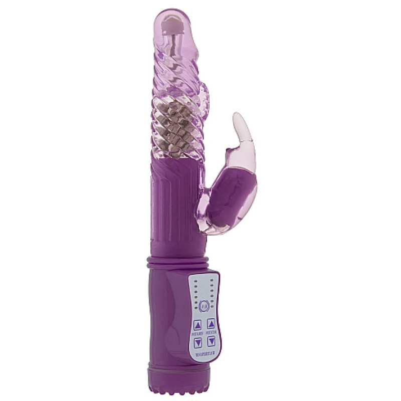 vibro rabbit rotatif vibe coin 23cm violet
