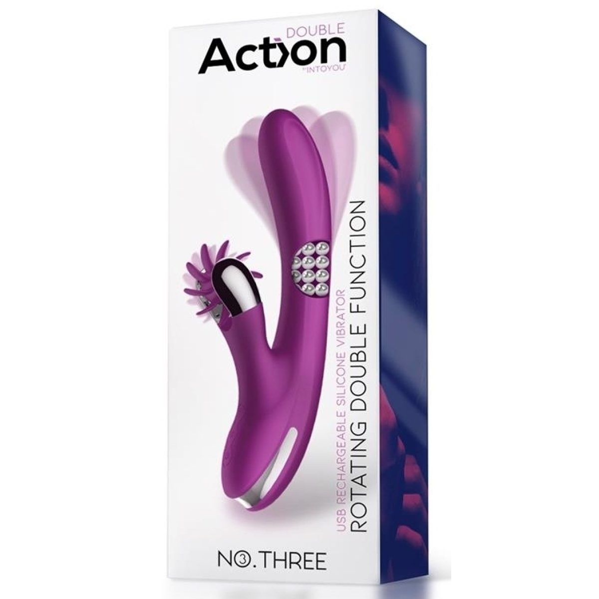vibro rabbit rotating double 10 x 35cm violet 1