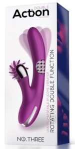 vibro rabbit rotating double 10 x 35cm violet 1