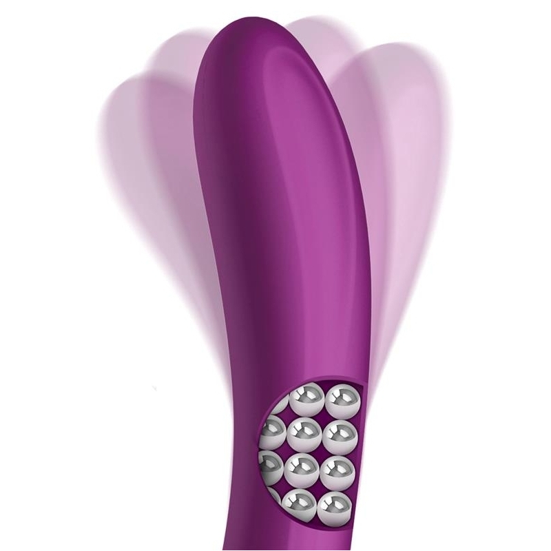 vibro rabbit rotating double 10 x 35cm violet 2