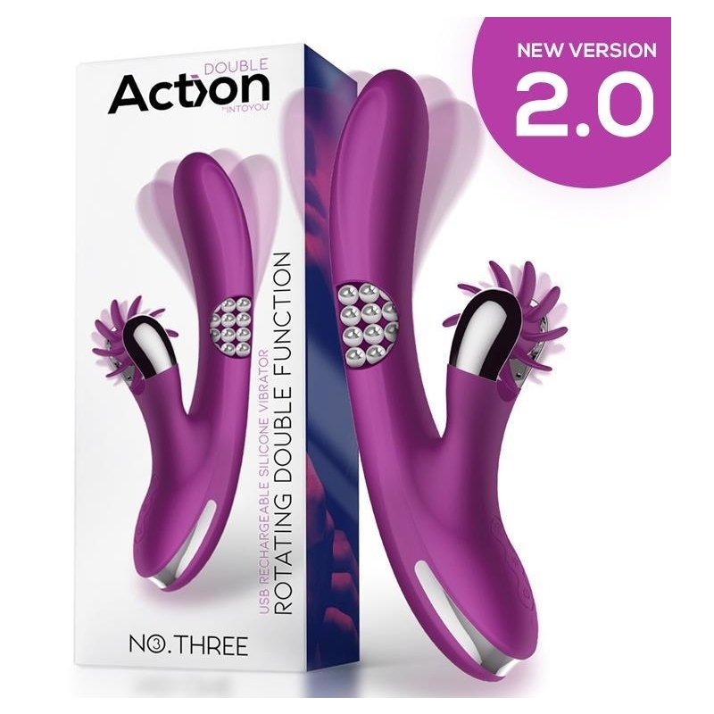 vibro rabbit rotating double 10 x 35cm violet 4