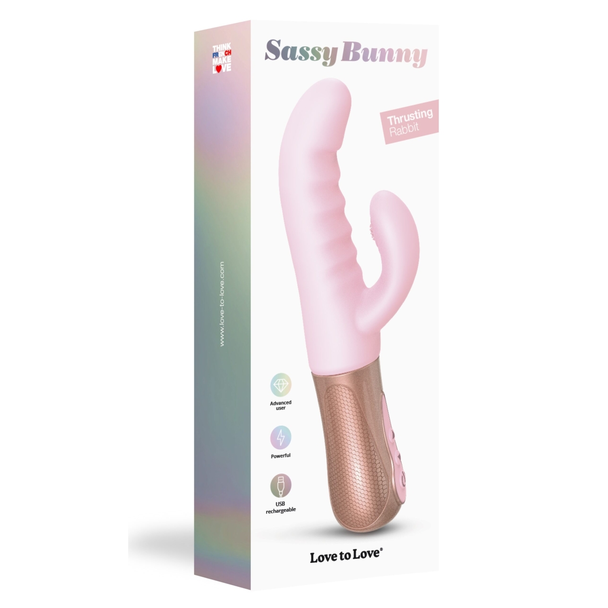 vibro rabbit sassy bunny love to love 23cm rose 1 scaled
