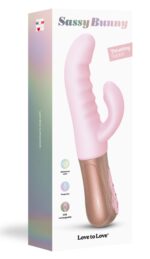 vibro rabbit sassy bunny love to love 23cm rose 1 scaled