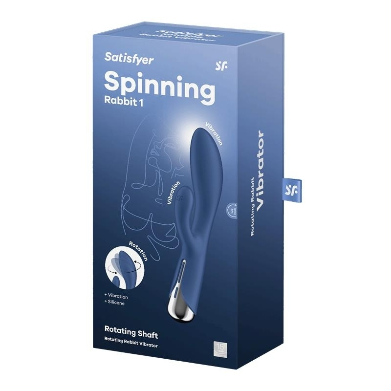 vibro rabbit spinning rabbit 1 11 x 35cm bleu 1