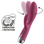 vibro rabbit spinning rabbit 1 11 x 35cm framboise
