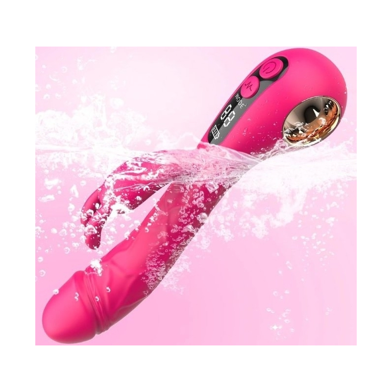 vibro rabbit spotbit 14 x 37cm rose 4
