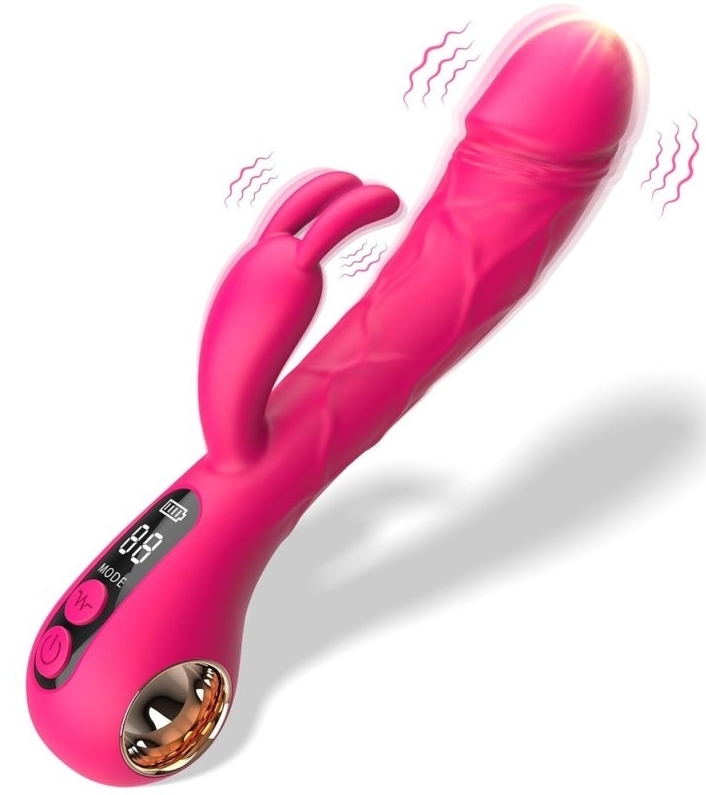 vibro-rabbit-spotbit-14-x-37cm-rose vibro rabbit spotbit 14 x 37cm rose