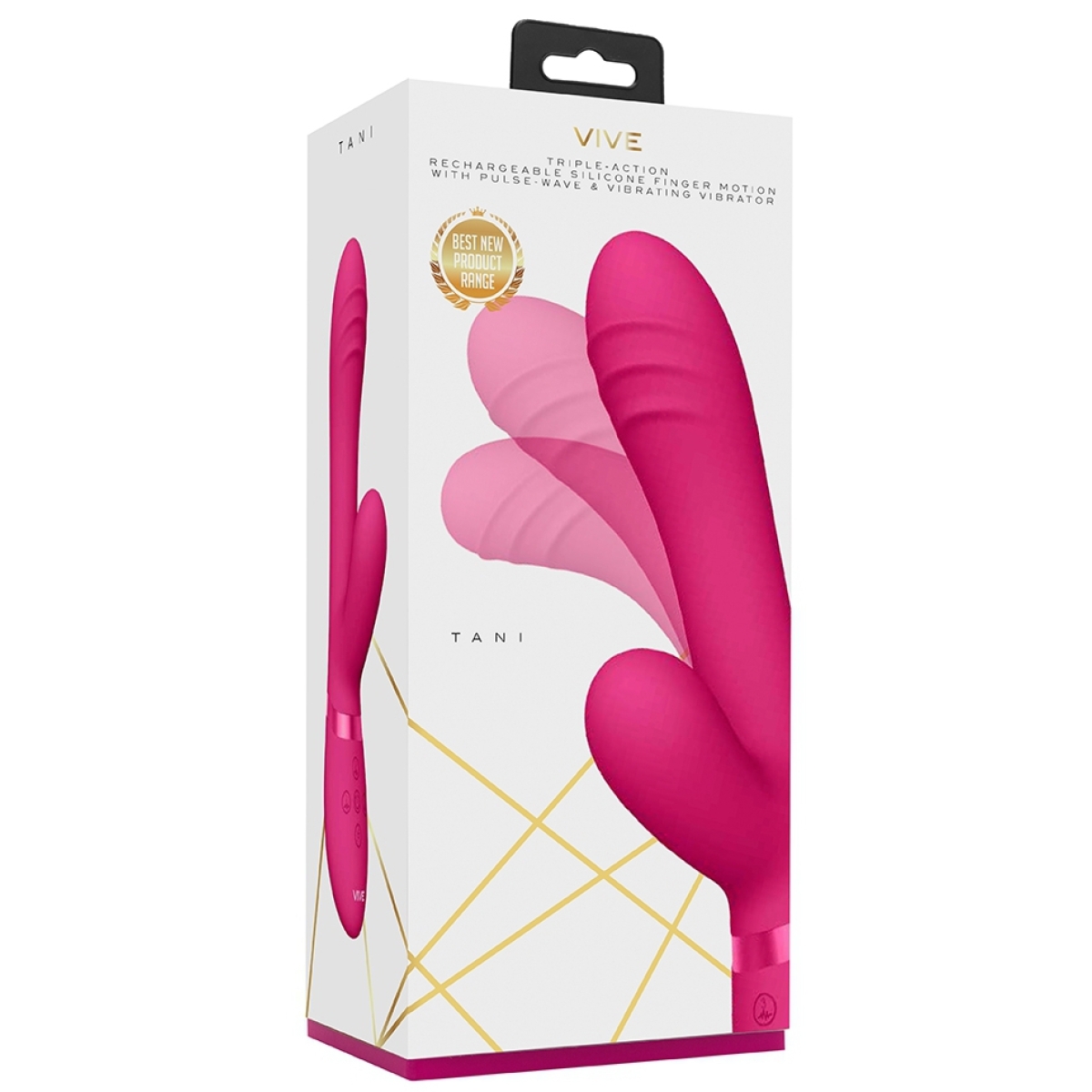 vibro rabbit tani 22 x 35cm rose 1