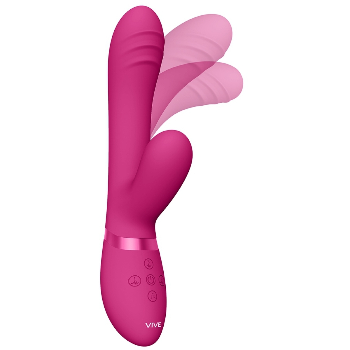 vibro rabbit tani 22 x 35cm rose