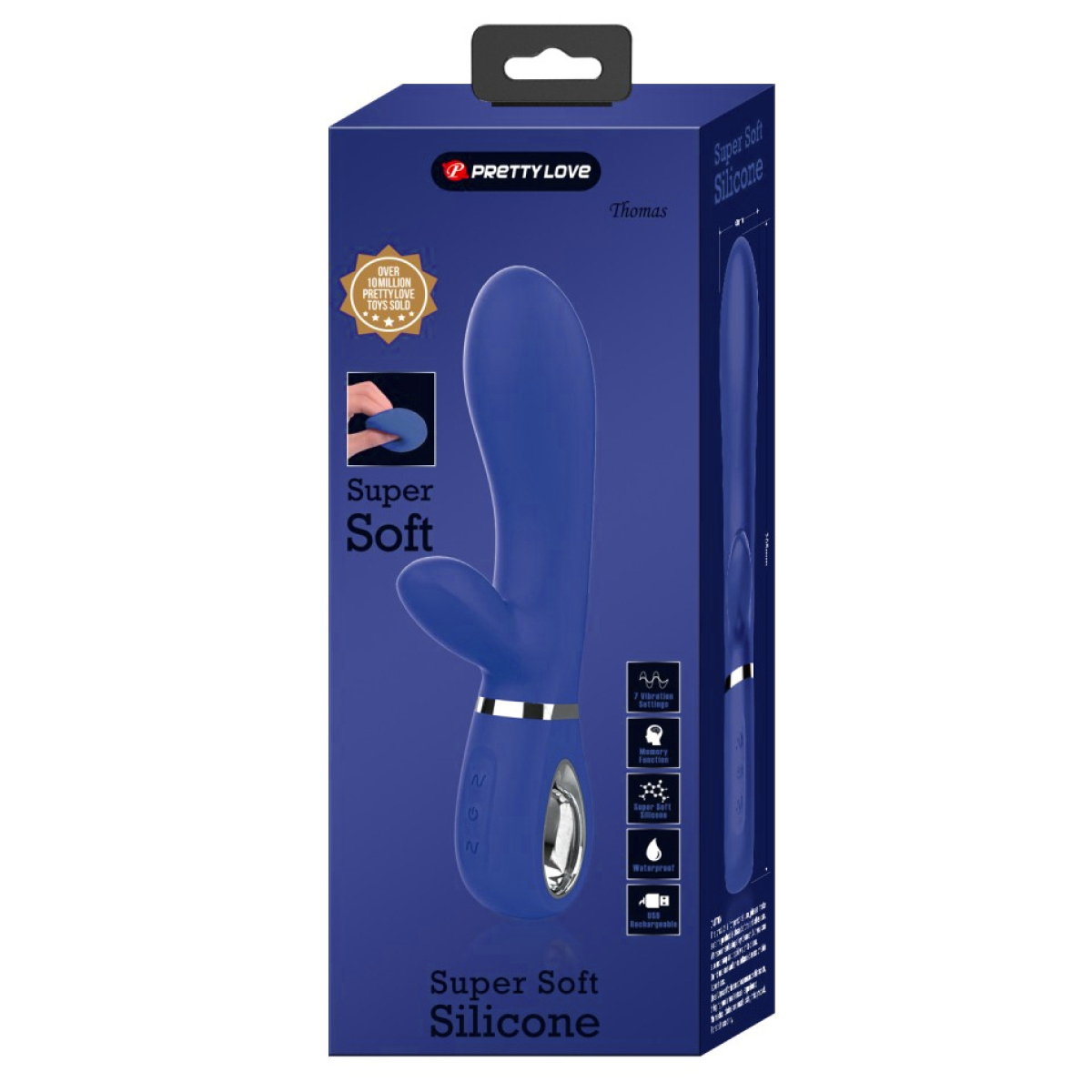 vibro rabbit thomas 11 x 38cm indigo 1