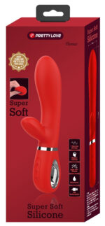 vibro rabbit thomas 11 x 38cm rouge 1