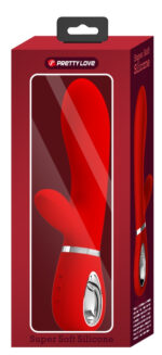 vibro rabbit thomas 11 x 38cm rouge 5