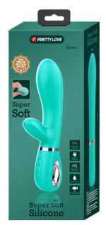 vibro rabbit thomas 11 x 38cm turquoise 1