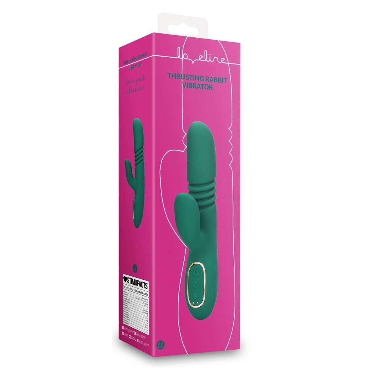 vibro rabbit thrustie 11 x 35cm 1