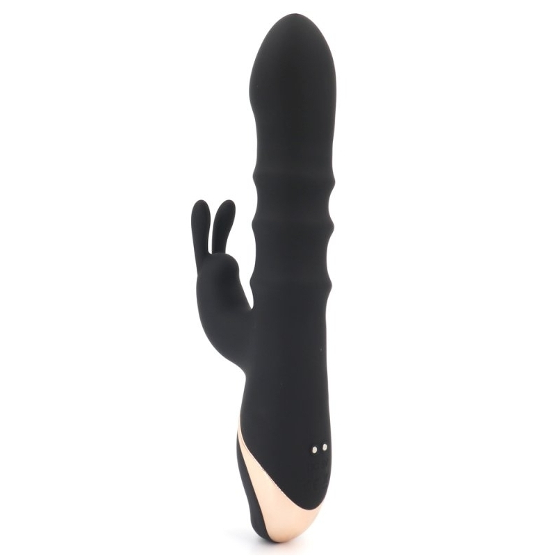 vibro rabbit thrusties 13 x 38cm noir 2