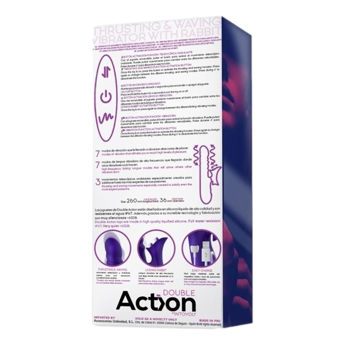 vibro rabbit thrusty wave action 26cm 7
