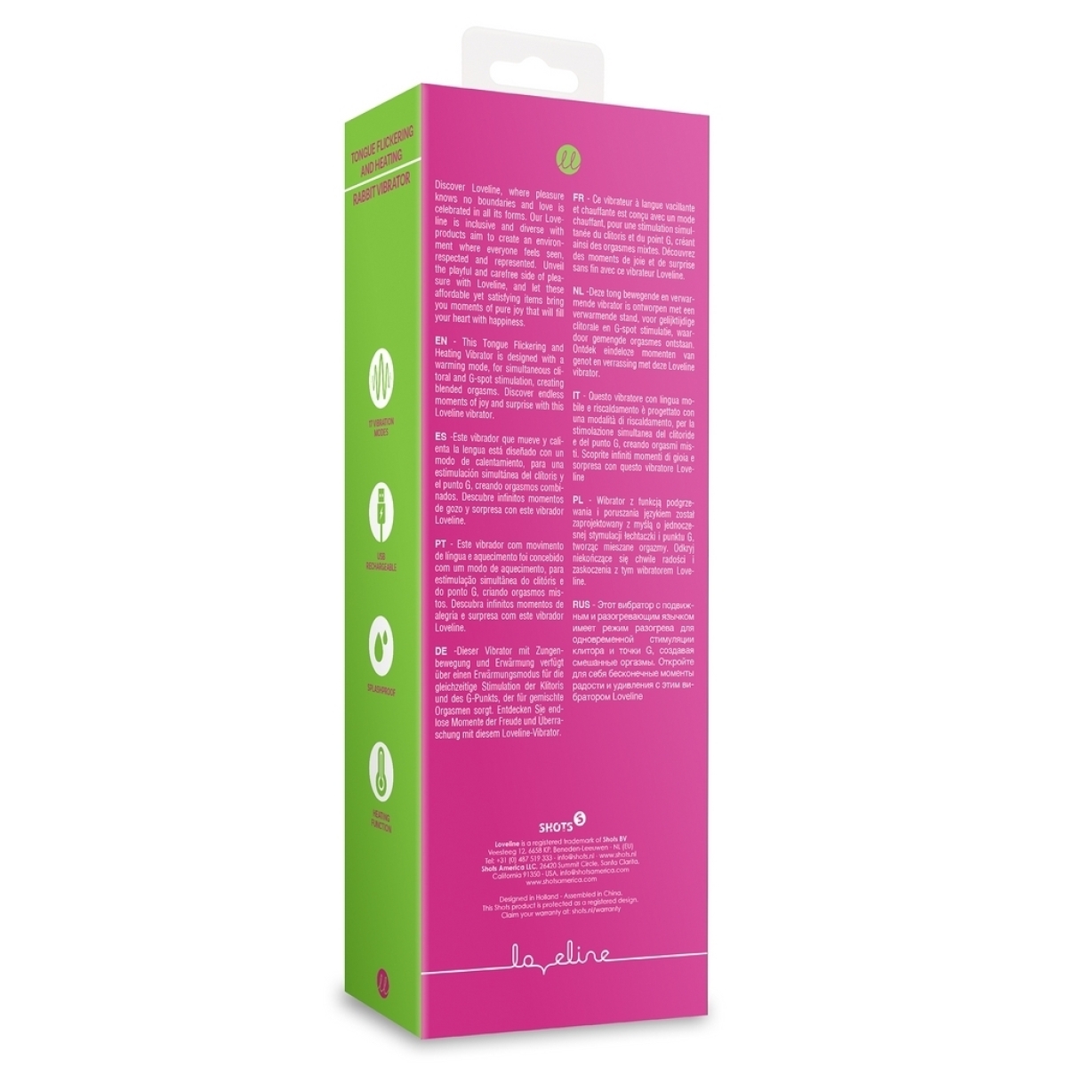 vibro rabbit tongue flicker 19 cm rose 2