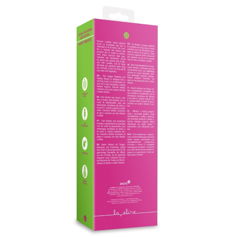 vibro rabbit tongue flicker 19 cm rose 2