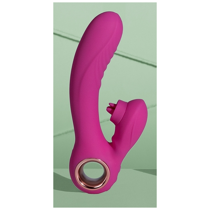 vibro rabbit tongue flicker 19 cm rose 5