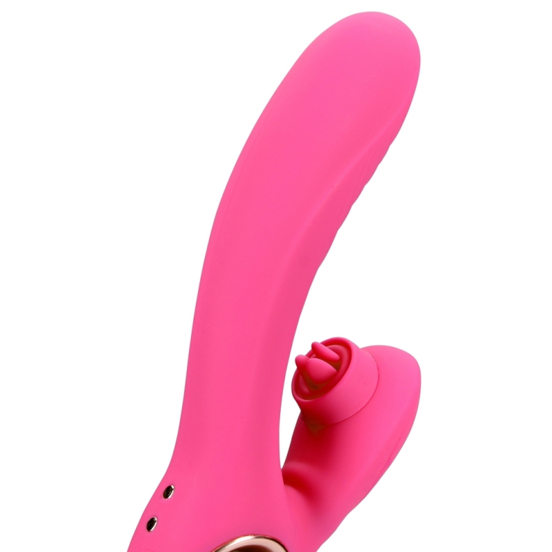 vibro rabbit tongue flicker 19 cm rose 6