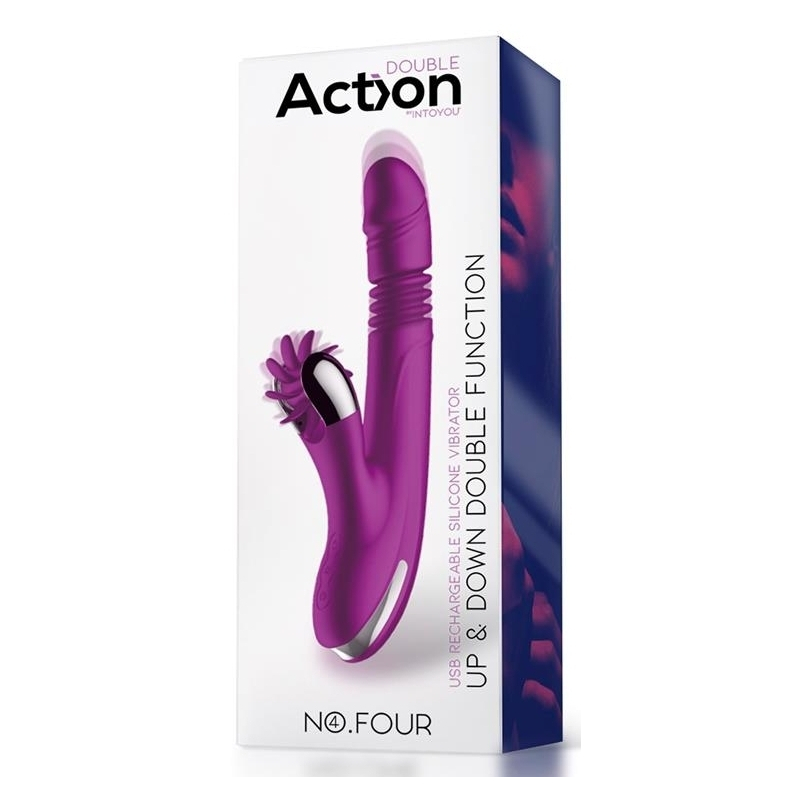 vibro rabbit up down 10 x 35cm violet 1