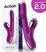 vibro rabbit up down 10 x 35cm violet 4