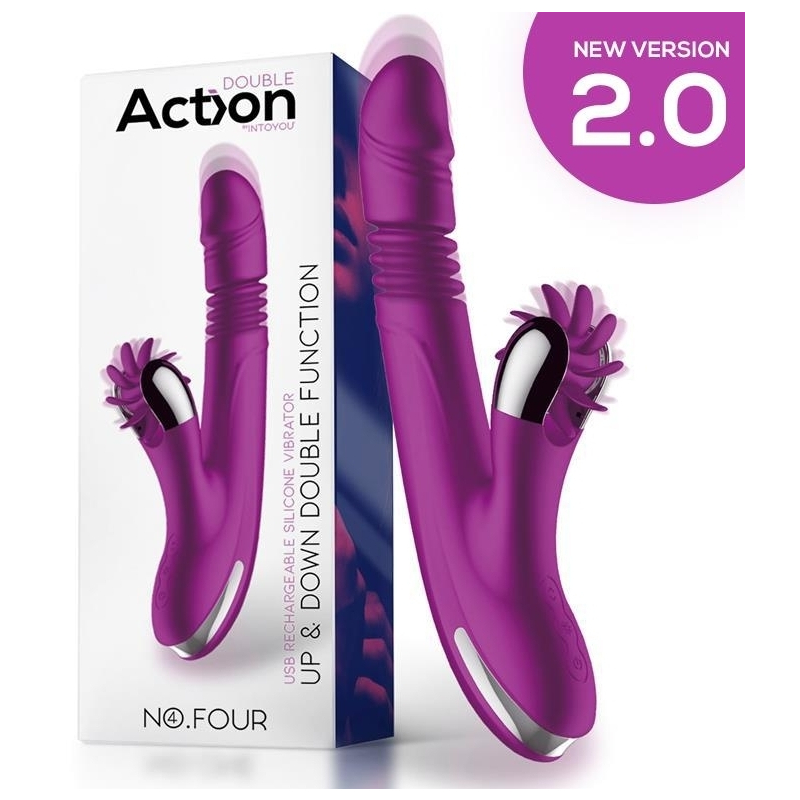 vibro rabbit up down 10 x 35cm violet 4